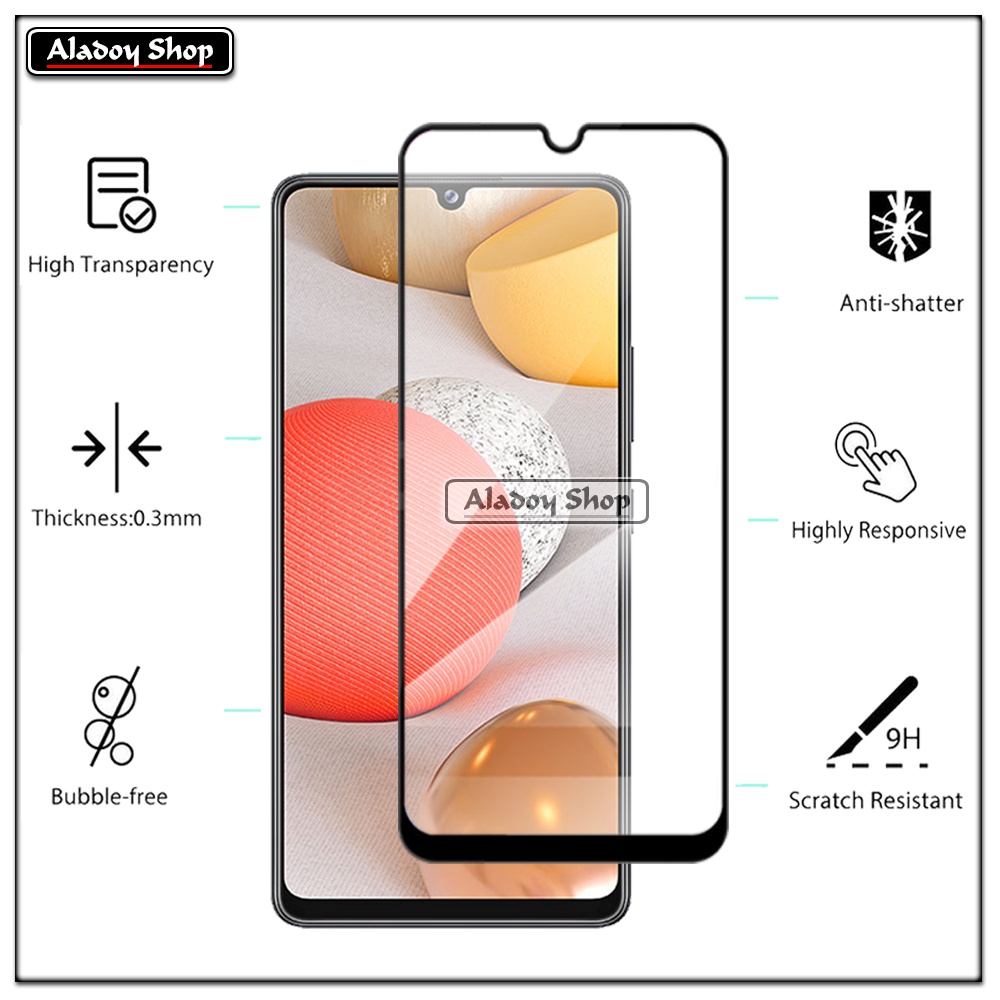 PROMO 3 IN 1 PAKET Tempered Glass Samsung A42 5G Free Tempered Glass Camera dan Skin Carbon
