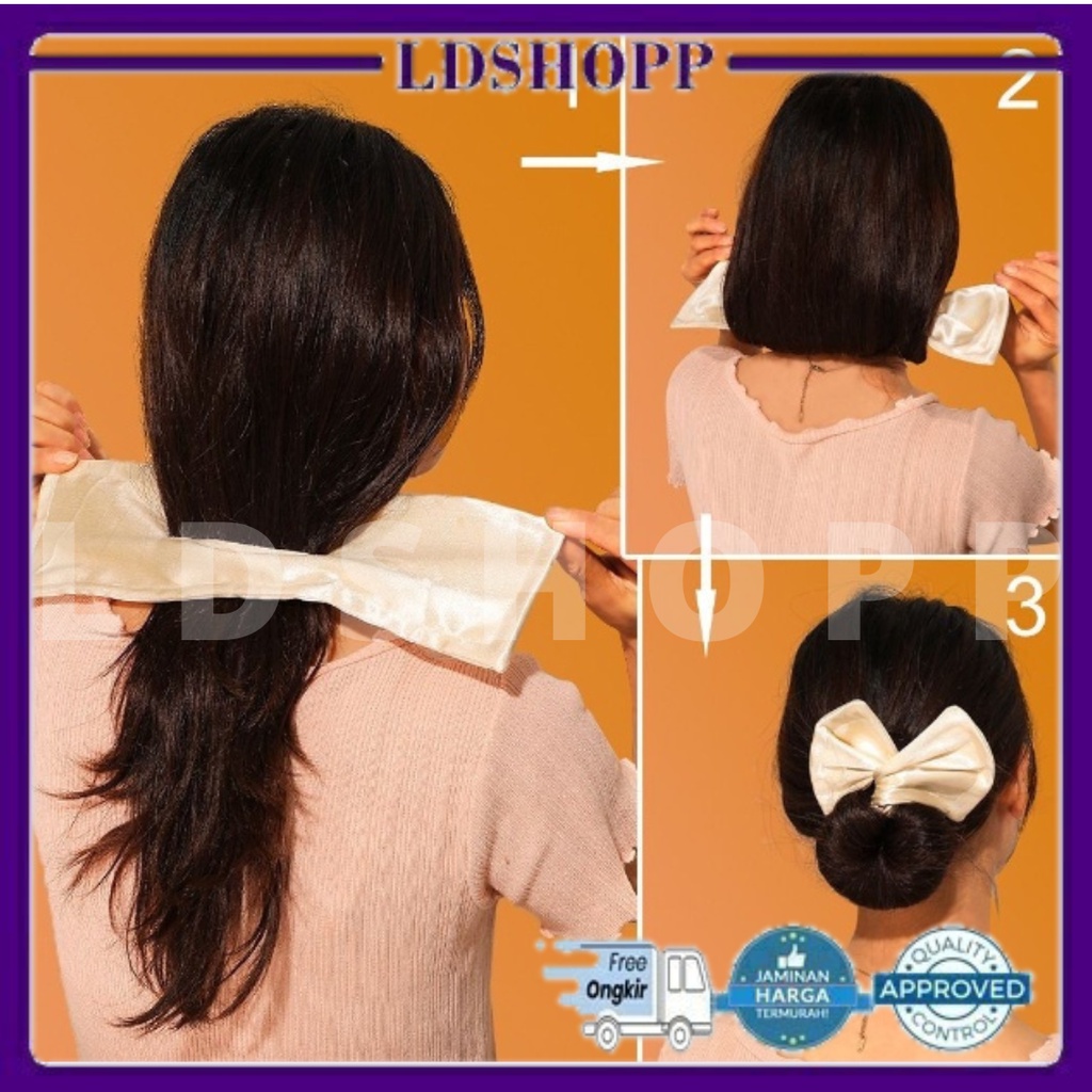 LDS B16 Viral Magic Hair bunmaker Variasi Kotak/ Donat sanggul cepol /Gulungan Rambut Hairdini Korea