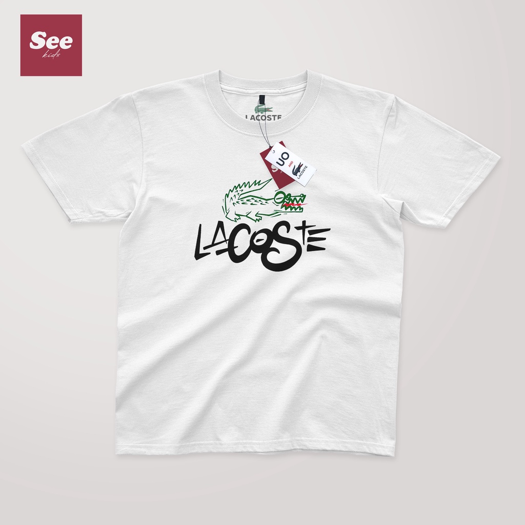 Kaos Anak Branded Lacoste Crocodile kids Series usia 2-10th Premium Quality