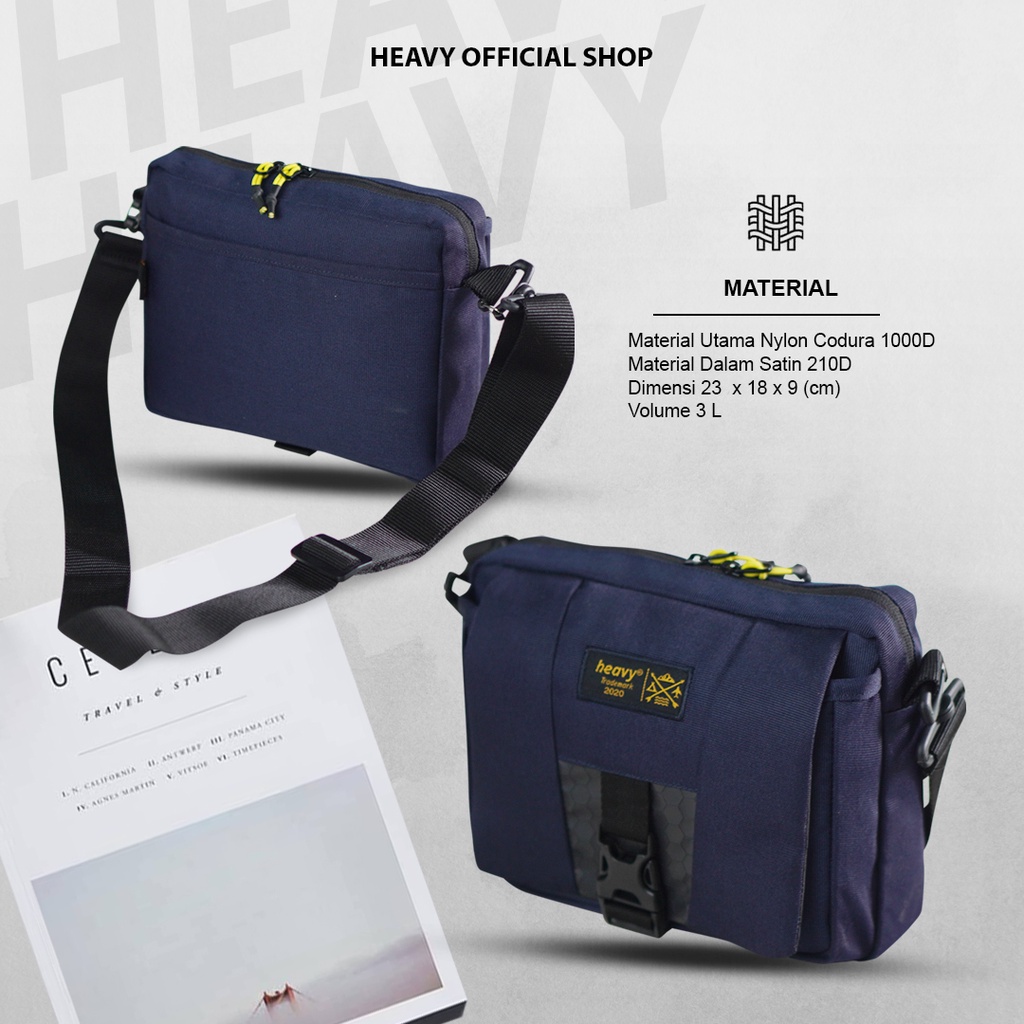 Heavy.bag tas selempang pria distro premium casual bag - Sling Bag Heavy