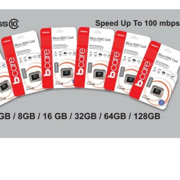 BCare MicroSD Memory Card 32GB / Micro SDHC Memory Card Original