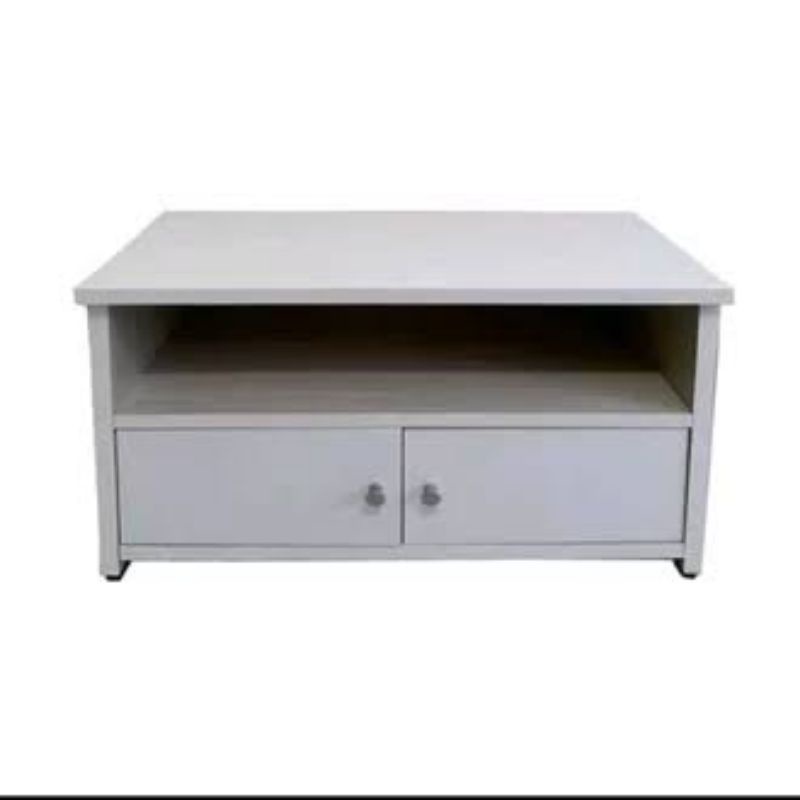 meja tv warna putih