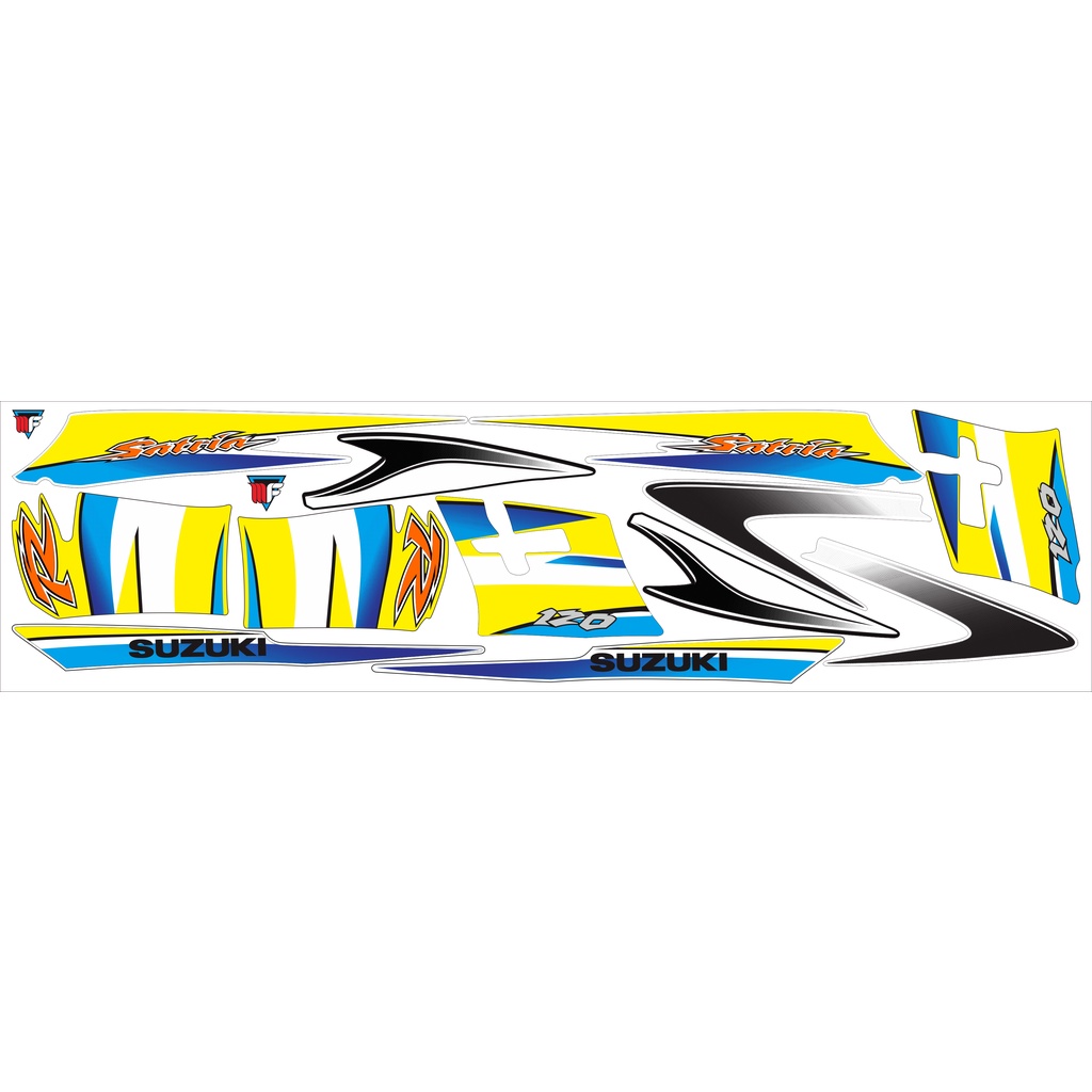 STRIPING SATRIA HIU KUNING SATRIA R 120