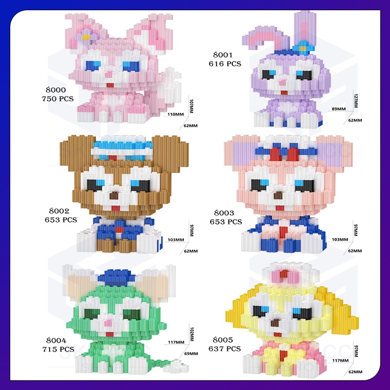 Nano Block DISNEY BEAR DUFFY SERIES | Bricks education Nano Block