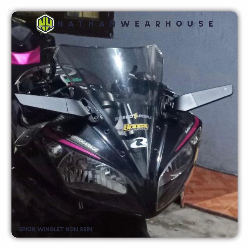 Spion Winglet Stealth Model Rizoma F22 ZX 25R NINJA 250FI KARBU CBR R15 R25 NMAX NEW NMAX OLD Universal