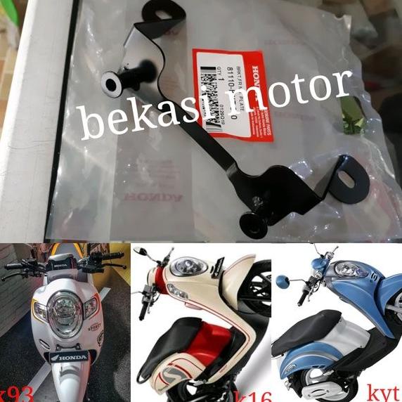 promo Motor Sparepart Motor dudukan braket bracket plat nomer honda scoopy