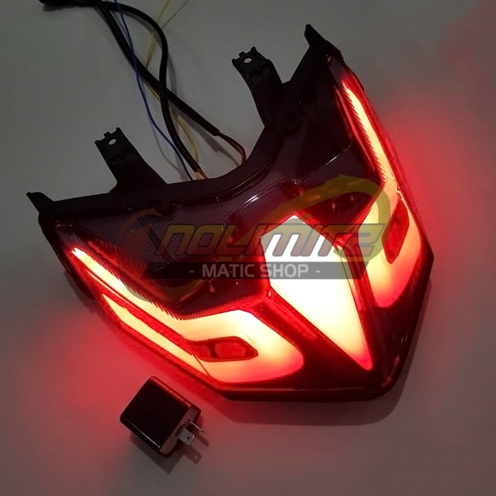 Stoplamp JPA Lampu Rem Belakang Variasi LED JPA 3 in 1 Honda Vario 125 150 2018 UP