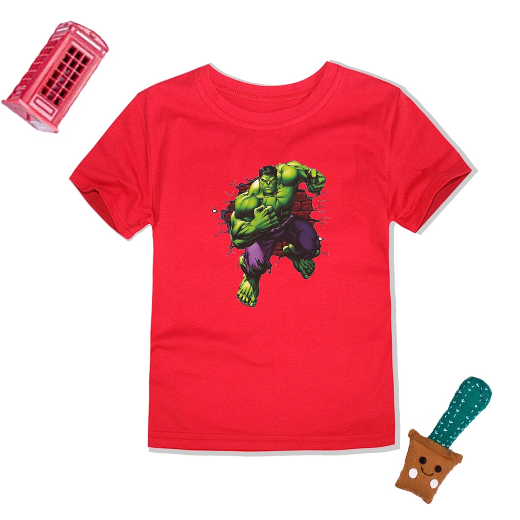 PVJ - Baju kaos Anak Hulk Atasan Anak Laki Laki Sablon Premium