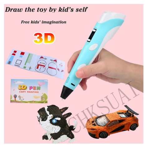 Pen Printer 3D Dengan Layar LCD Filamen PLA Untuk Hadiah Natal / Ulang Tahun Anak