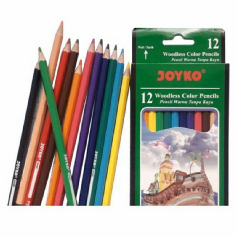 pensil warna Joyko panjang isi 12/CP-103