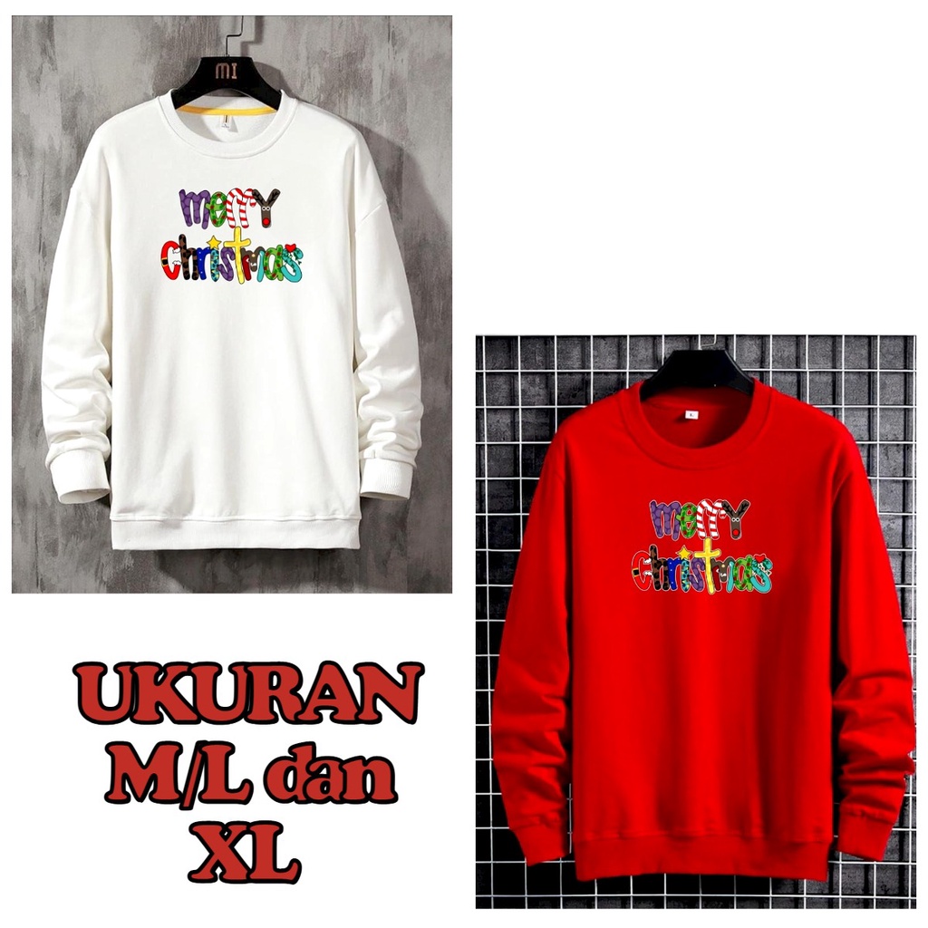 MUKZHOP - BAJU SWEATER CHRISTMAS 2 / atasan lengan panjang / sweater kece / crewneck / sweater keren / natal / tahun baru