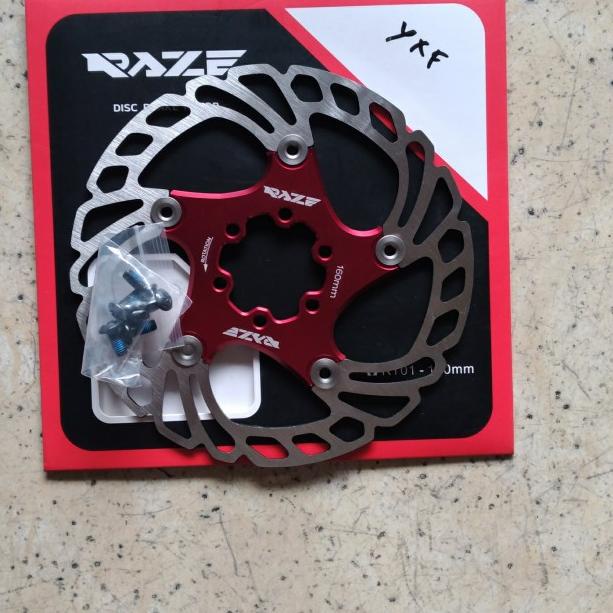 rotor rem discbrake/disc brake/cakram sepeda raze RT01 6bolt 160mm - Hitam