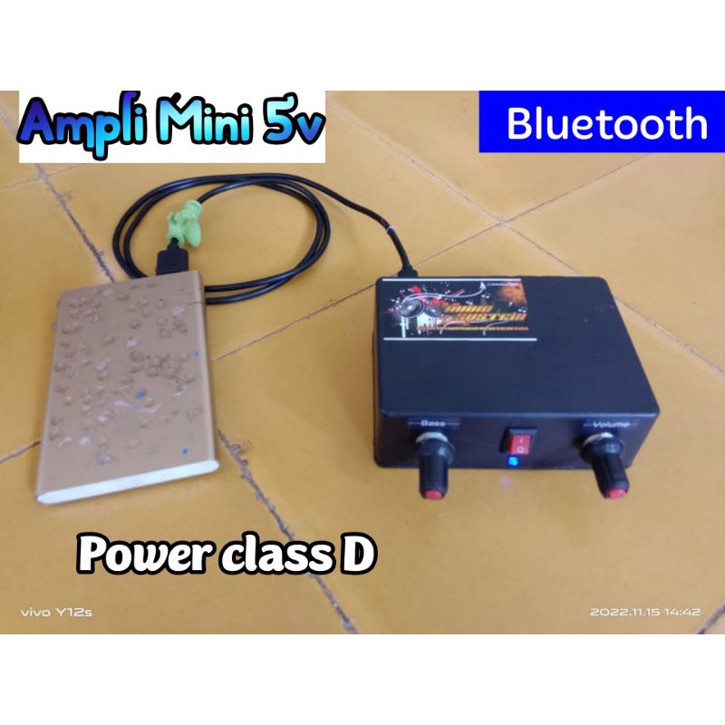 Ampli Mini 5v Bluetooth (Vol_Bass)