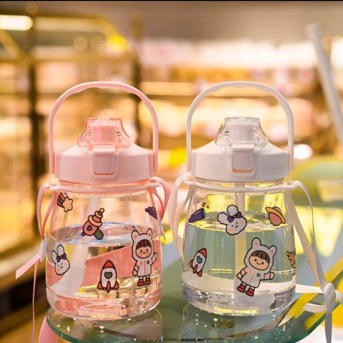 [COD] Botol Air Botol Minum Transparant Viral 1.3 Liter BERKUALITAS