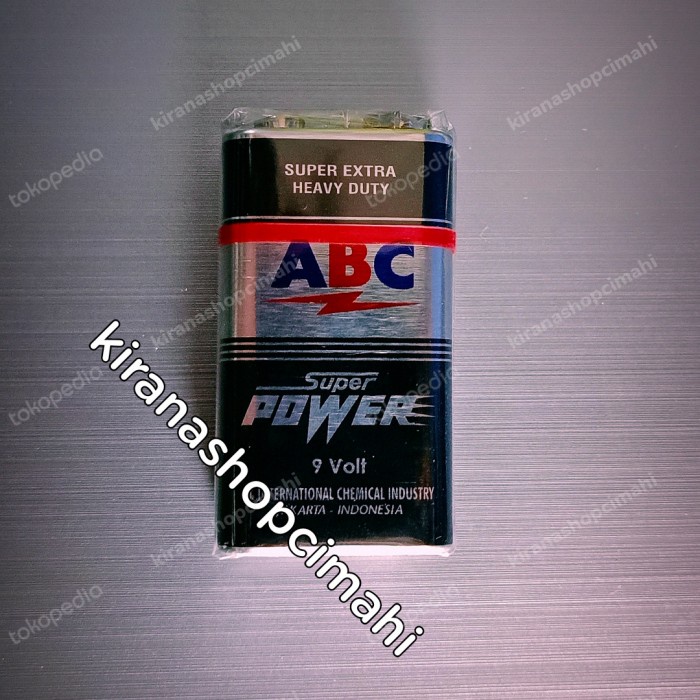 TERMURAH batu batre ABC 9 volt super power / battery / baterai