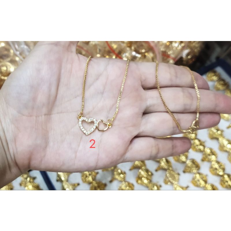 Fifi Fashion Kalung koye lovely Model Perhiasan Lapis Emas 18K AL01