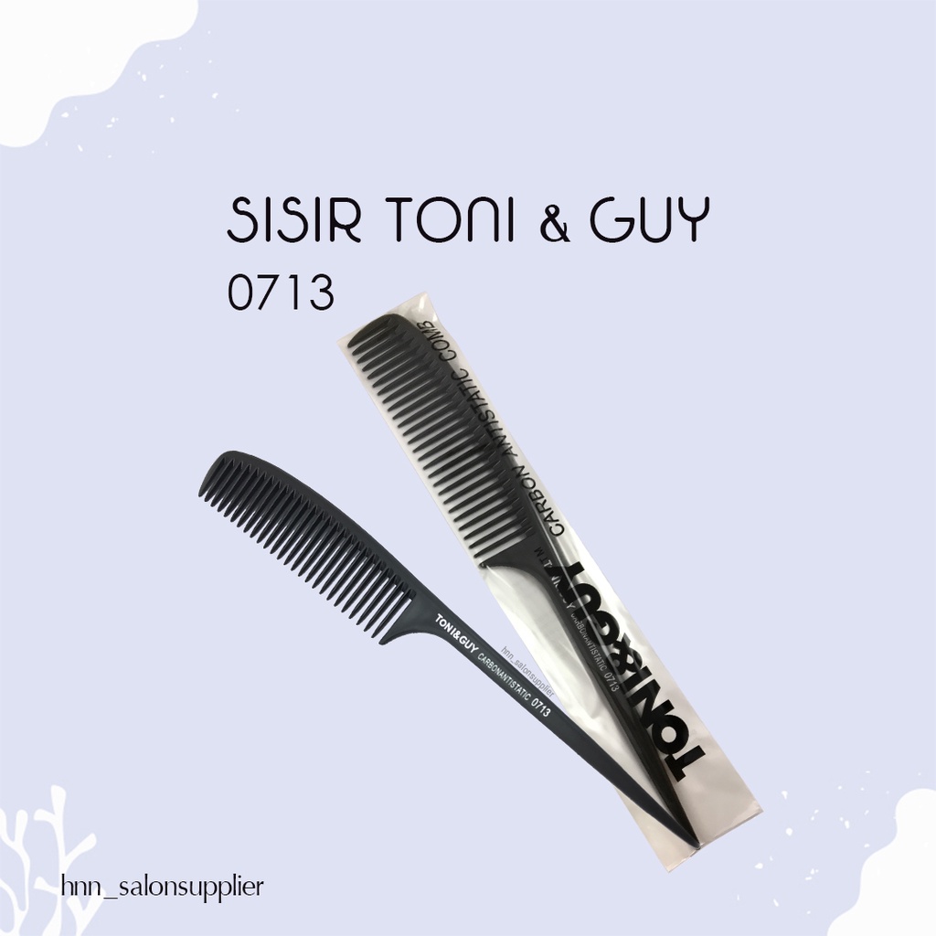 Sisir Potong Rambut Salon Barbershop Barber Toni and Guy Carbon Antitastic  0713