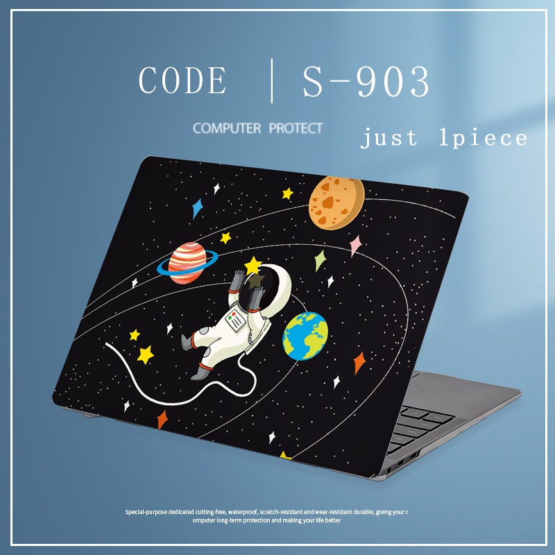 1pc Universal Bebas Potong COD Laptop Decals Colorful Komputer Dekorasi Sticker Kulit Film Untuk lenovo M41 M490 M495 M4400 M4450 Full Cover Sticker