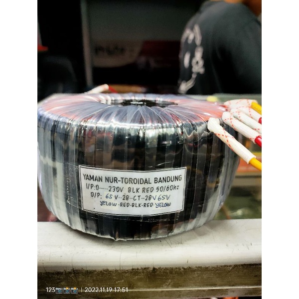 trafo aktip baretone sub 18inc  65v 28v ct 28v 65v