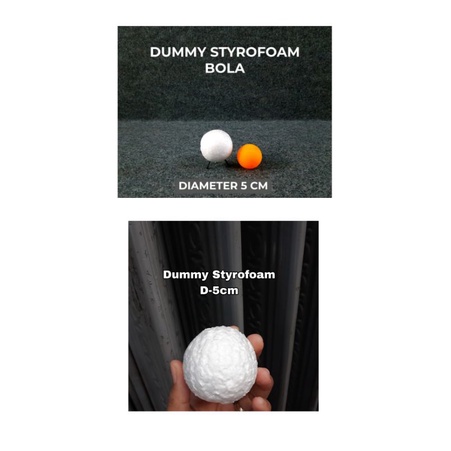 Dummy Styrofoam Gabus 5cm / Gabus Bola Bulat Sterofoam