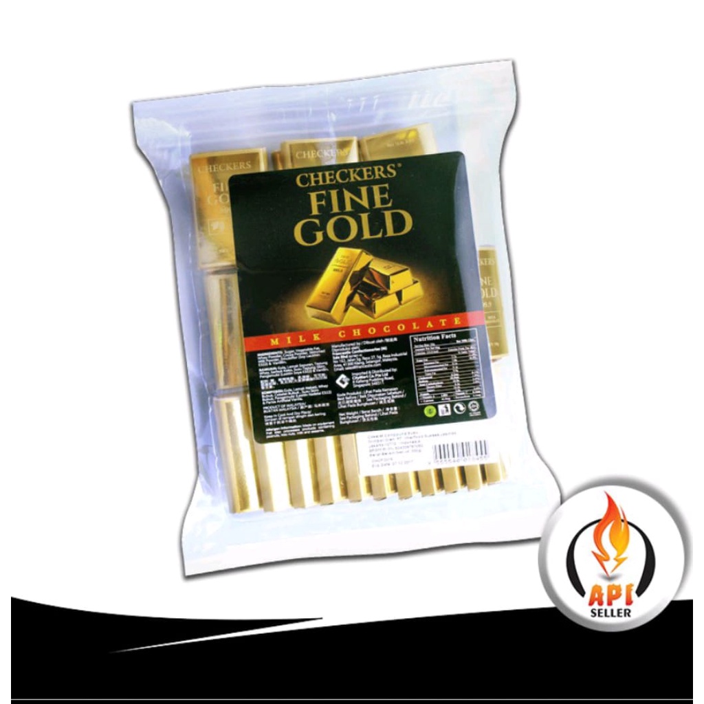 Checkers Fine Chocolate Gold Bar 300g