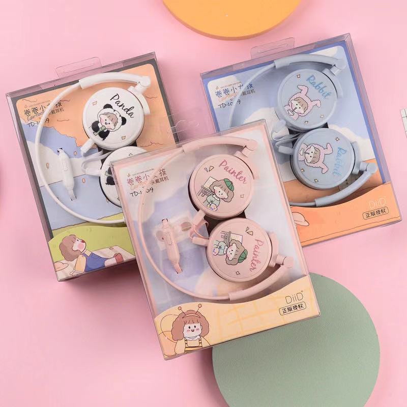 HEADPHONE  UNICORN KT-3156 /TD 1009 /TK 21/EV003/UNICORN /DORAEMON /FLAMINGGO /HEADSET KARAKTER KT3156 + MIC