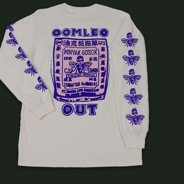 T-shirt Oomleo Out Putih LS - XXXL