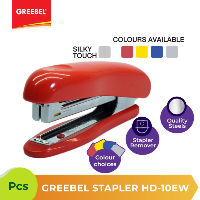 Jepretan Kertas Steples Stepler Stapler Greebel HD-10EW isi 10-1M