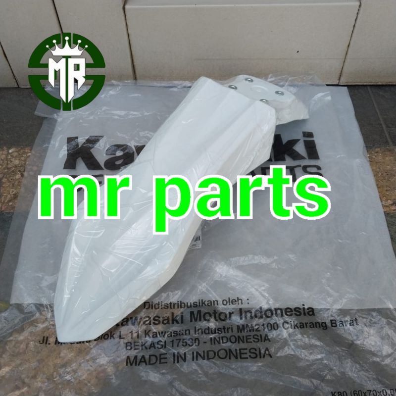 spakbor slebor depan putih kawasaki klx 230 230r original