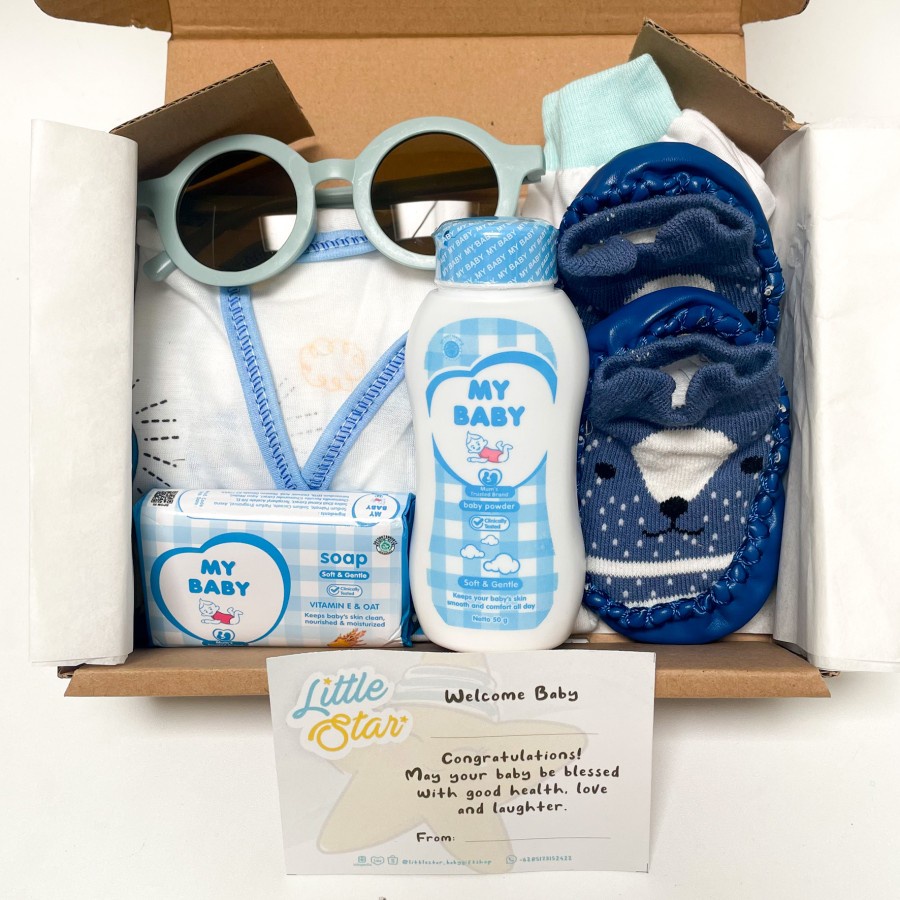 Little Star Simple Baby Hampers Bayi Newborn Baby Gift Set Unisex Premium - Set 7