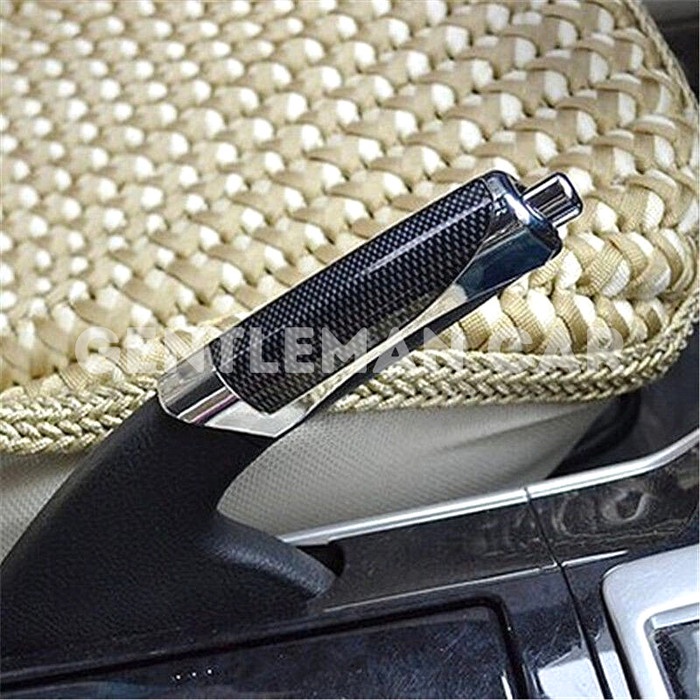 Cover Handle Rem Tangan Car Hand Brake Mobil Motif Carbon &amp; Wood