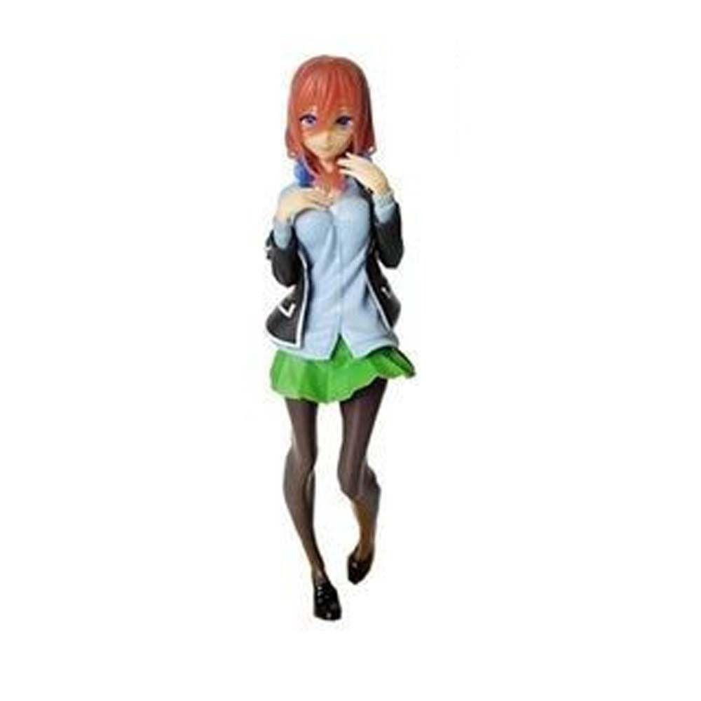 Mxbeauty The Quintessential Quintuplets Anime PVC Nakano Miku Miniatur Desktop Ornamen Seragam Sekolah Dekorasi Model Mainan