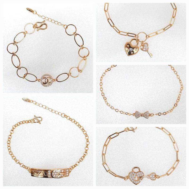 gelang emas rantai mata wanita dewasa RM01