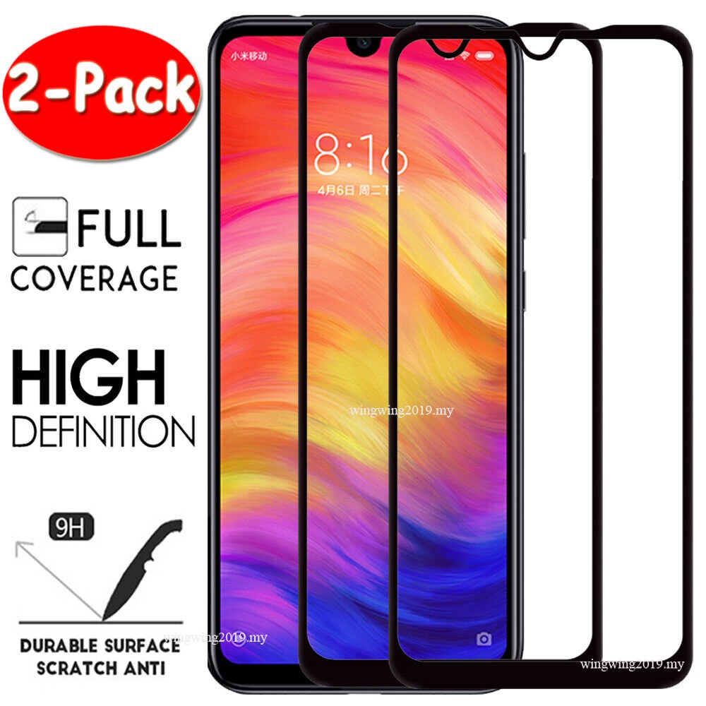 2x Pelindung Layar Tempered Glass Untuk Xiaomi Redmi Note 9 9S 8 7 Pro note9 4G 5G