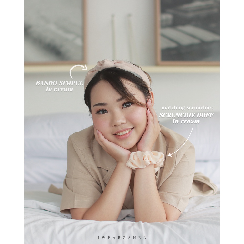 [ BUY 3 GET 1 ] BANDO SIMPUL - Bando Simpul Korea Viral Aksesoris Rambut Bahan Premium Kain Jeruk Bandana Hair Accessories Bayi Anak Mutiara Natal Perempuan Wanita