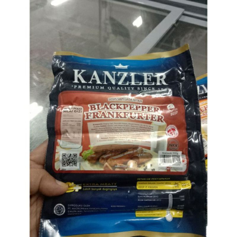 

KANZLER BLACKPAPER FRANKFURT 300 GRAM// SOSIS SAPI LADA HITAM