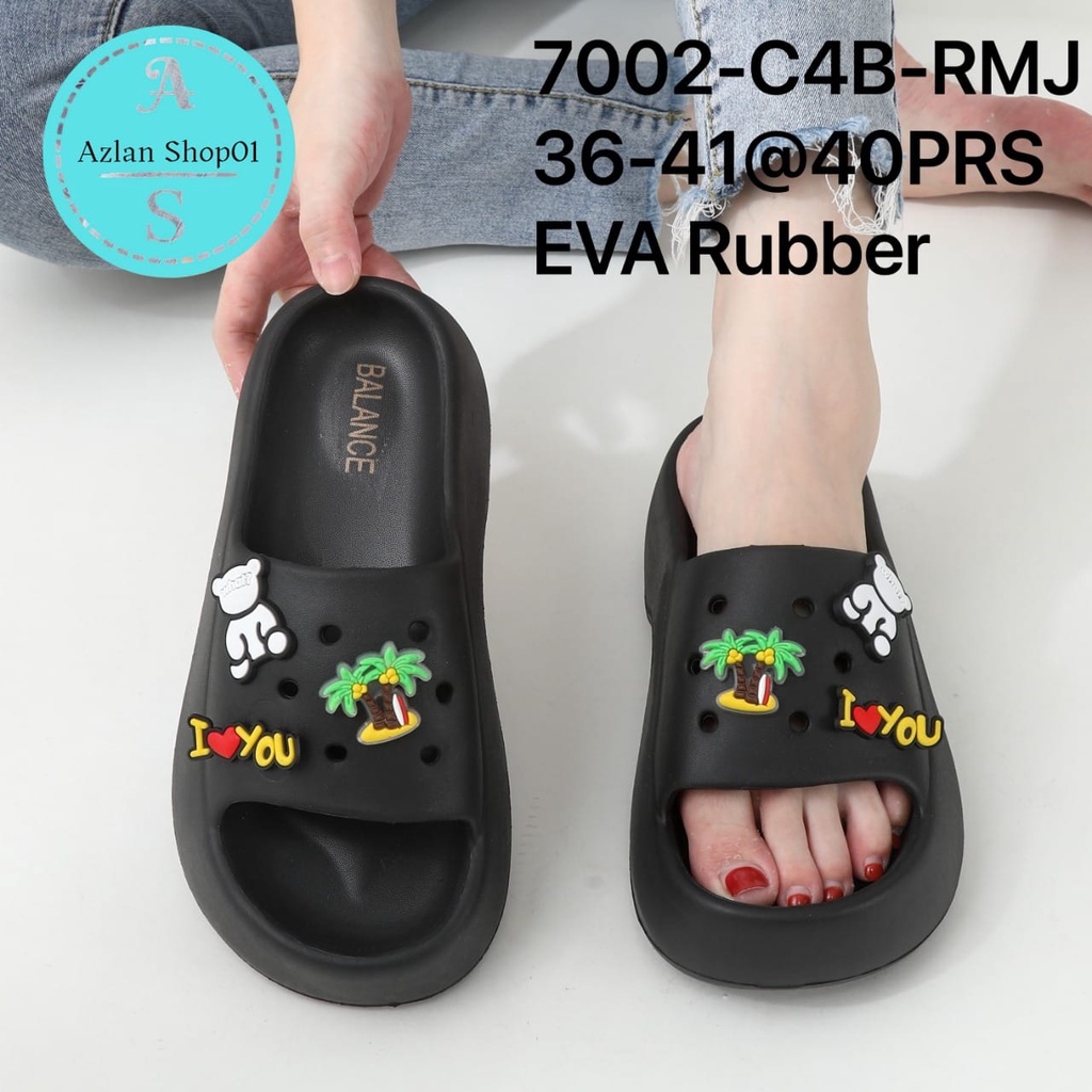 Sandal selop wedges fuji viral balance 7002-A4 (36-41) Sandal fuji terlaris dan kekinian