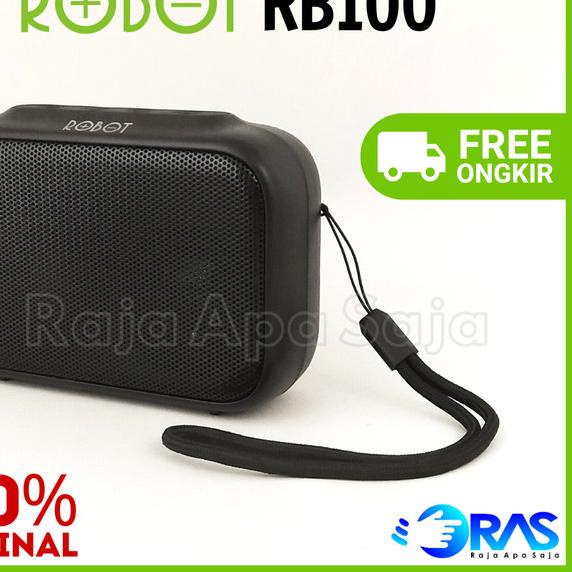 Speaker Robot RB100 DOTS Bluetooth Portable Speker Spiker Music Box - Hitam