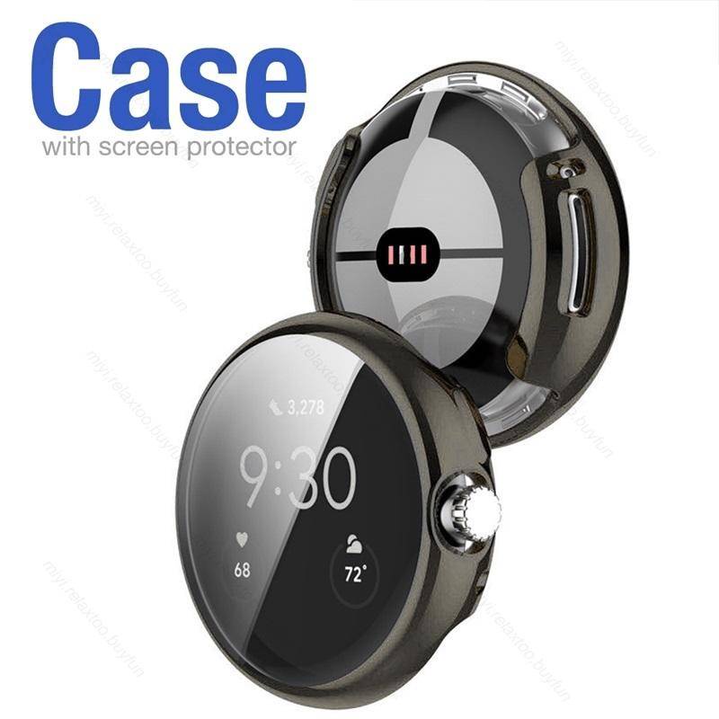 Casing Soft Case TPU Lapis Emas Shockproof Untuk Google Pixel watch