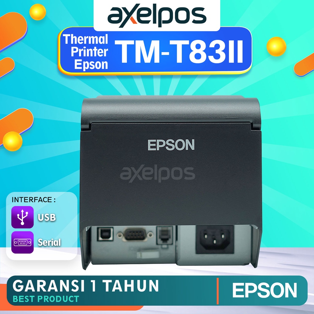 PRINTER THERMAL KASIR EPSON TM-T83III KONEKSI USB SERIAL