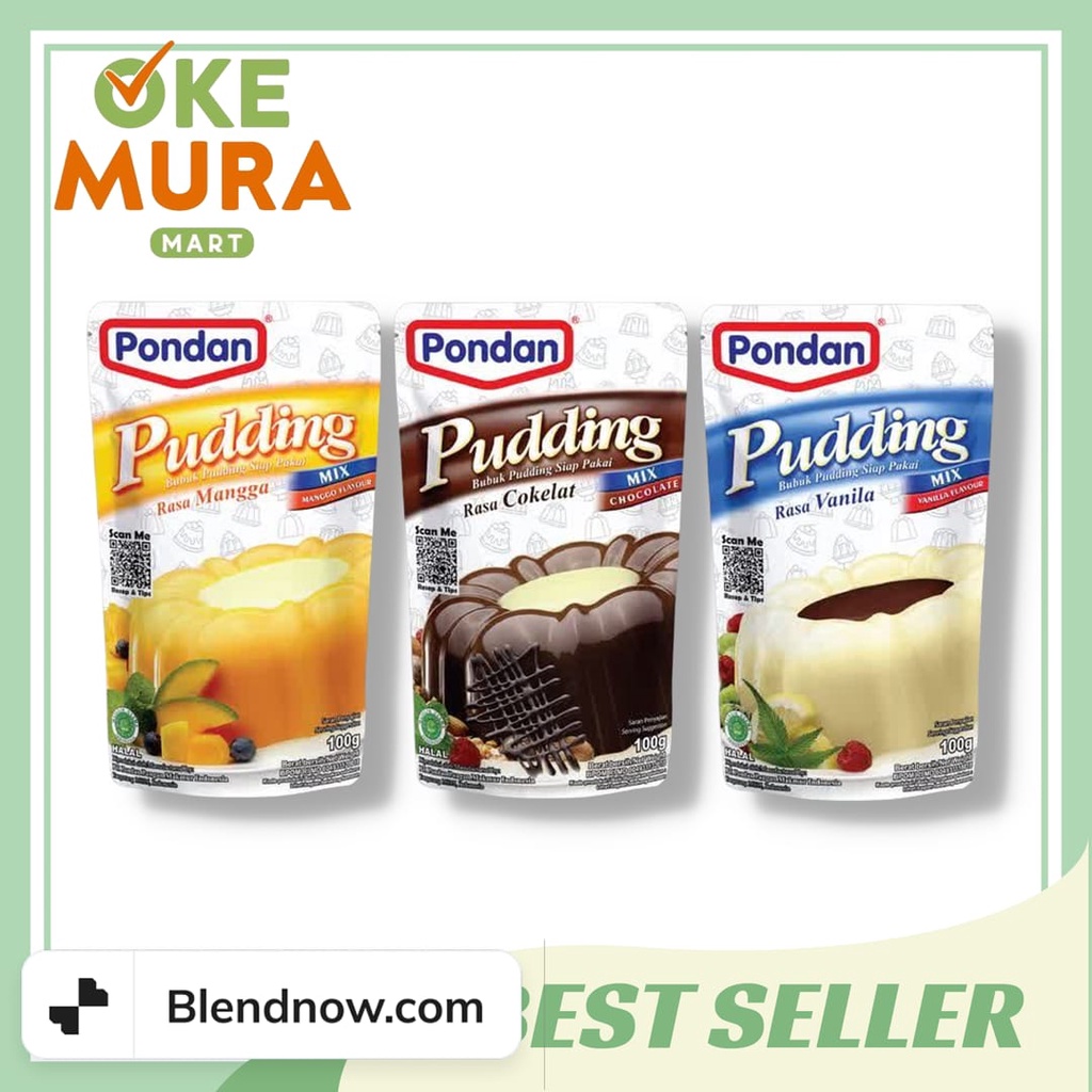 

PONDAN PUDING MIX 100gr/ PUDING SIAP PAKAI