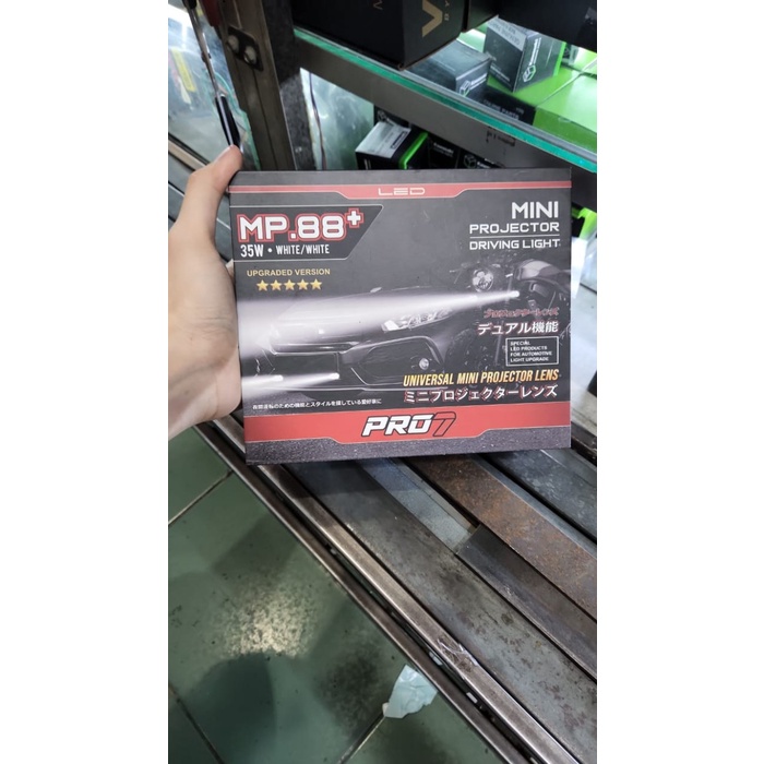 Mini projector Laser LED MP88+ Pro7 White + White Mini Projie Pro 7
