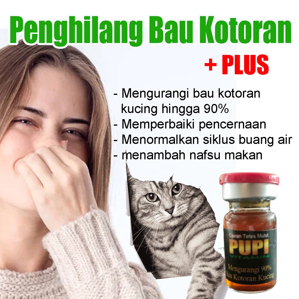 PENGHILANG BAU KOTORAN KUCING DAN PENAMBAH NAFSU MAKAN ALAMI