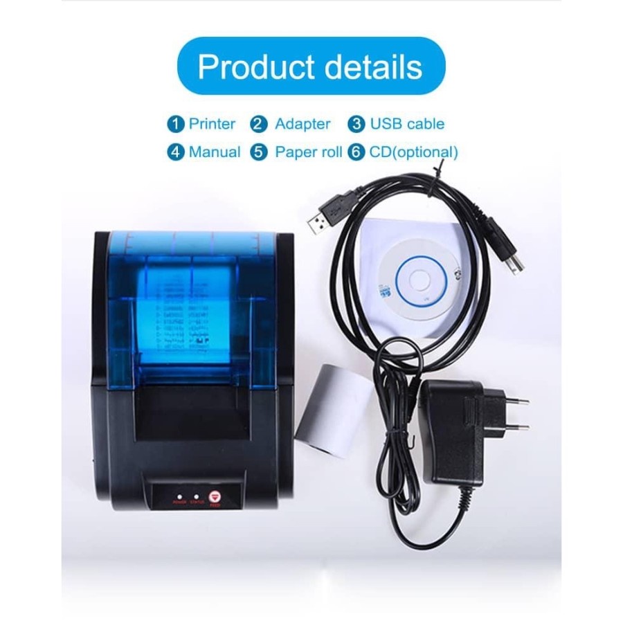 Printer Bluetooth Mini Thermal 58mm Printer Kasir