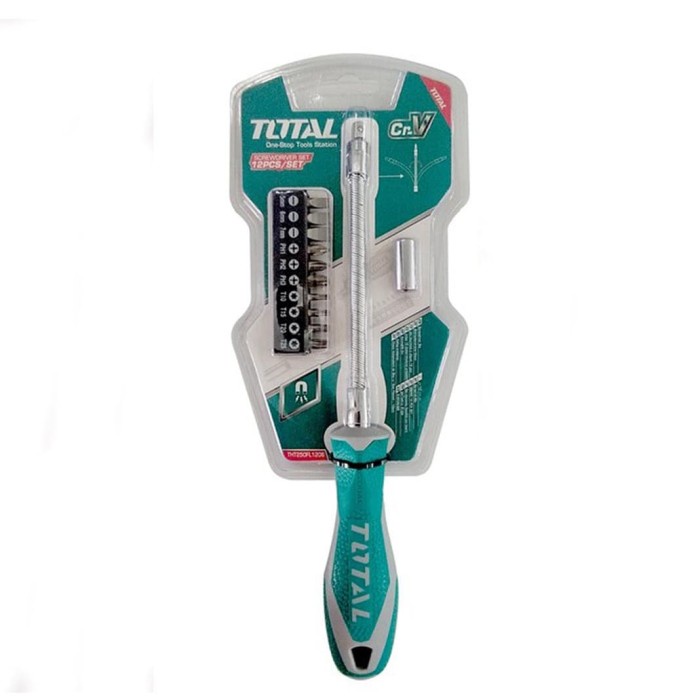 [READY] Total Flexibleshaft Screwdriver Obeng Fleksible Set 12Pcs Tht250Fl1206 / Perlengkapan Rumah 