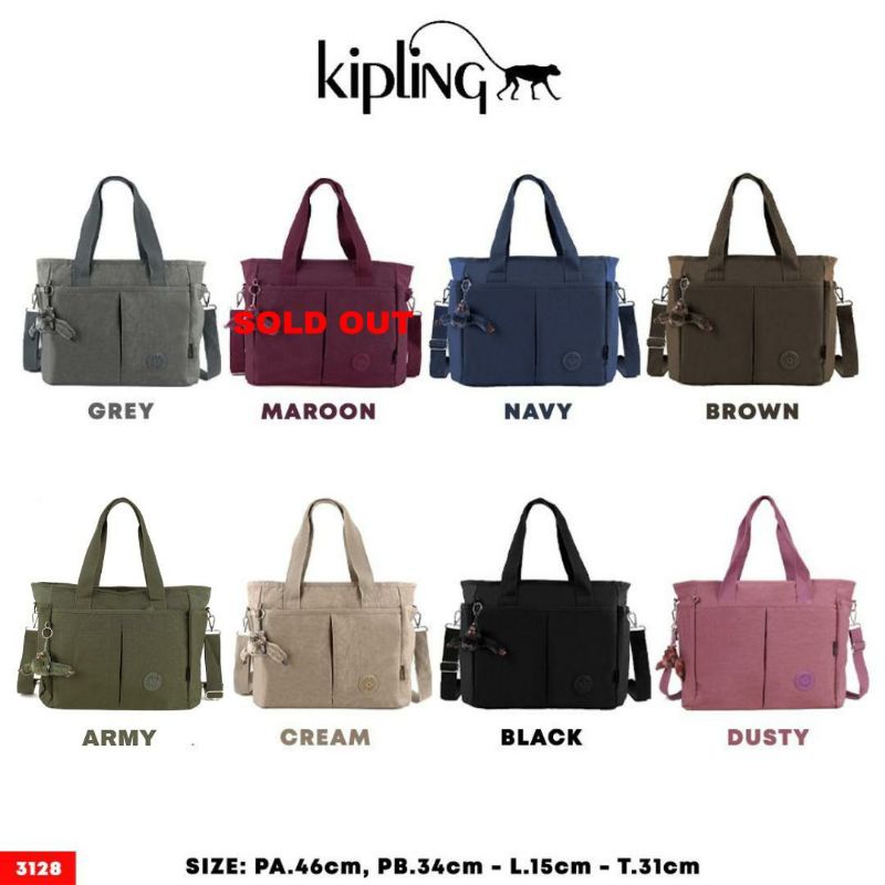 Tas wanita bahu tenteng selempang K1pling 3128 large import cyutebags