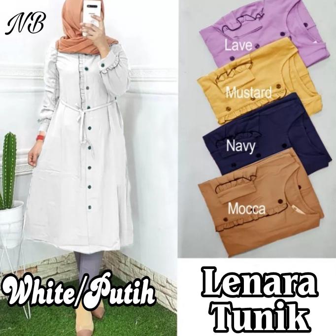SUPER LARIS baju tunik wanita / tunik Atasan /fashion wanita / lenara tunik/L-XL ✦ 864