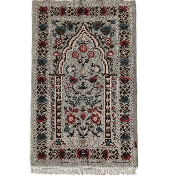 Sajadah Tatuis Tiara 038 Polyester Abu Lipat Tipis Adem Travel