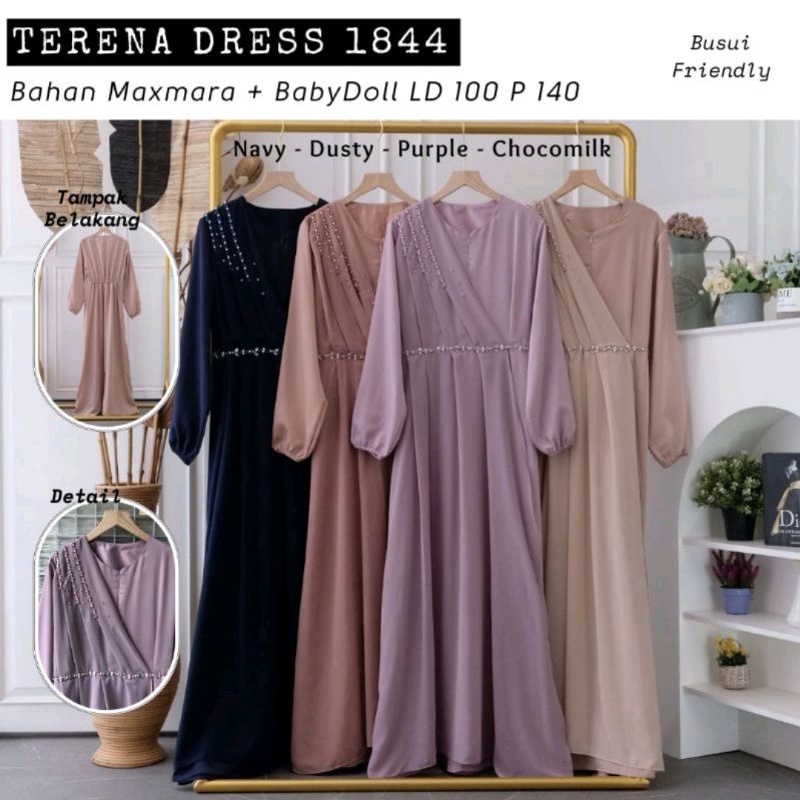 TERENA DRESS / DRESS KONDANGAN / SERAGAMAN / BRIDESMAID / BUSUI FRIENDLY