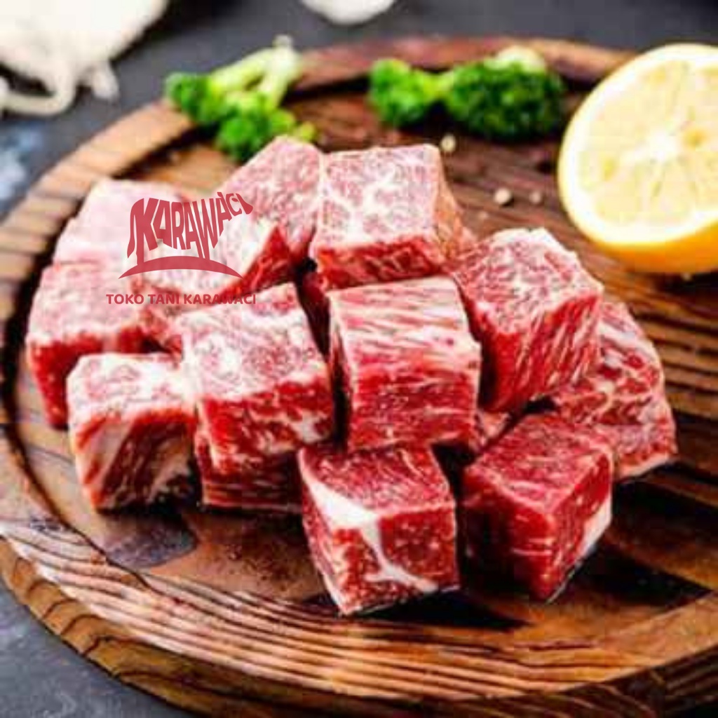 Saikoro Beef Wagyu Cube @1kg - PREMIUM